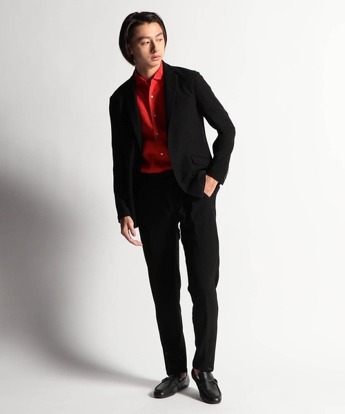 HIDEAWAYS NICOLE(ハイダウェイニコル)の「シアージャガードニットイージーパンツ(スラックス・メンズ・ライトグレー/ブラック/ネイビー・SMALL/MEDIUM/LARGE/X-LARGE)」の4枚目の写真