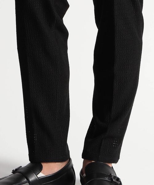 HIDEAWAYS NICOLE(ハイダウェイニコル)の「シアージャガードニットイージーパンツ(スラックス・メンズ・ライトグレー/ブラック/ネイビー・SMALL/MEDIUM/LARGE/X-LARGE)」の11枚目の写真