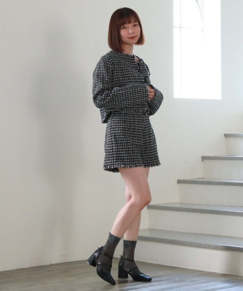 archives（アルシーヴ）の「ツイードフリンジショートパンツ（その他パンツ・レディース・アイボリー/ブラック・MEDIUM）」の16枚目の写真