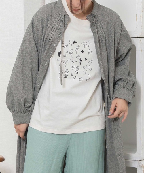 POU DOU DOU（プードゥドゥ）の「スタンドカラー前あきワンピース（ワンピース・レディース・レッド/ブルー/ブラック・3）」の8枚目の写真