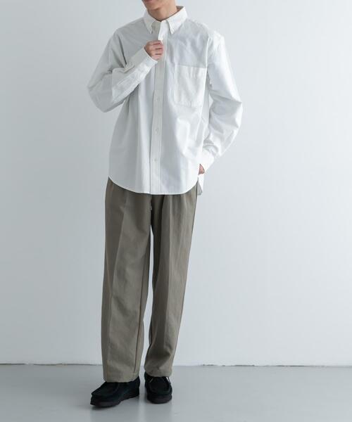 FORK&SPOON（フォークアンドスプーン）の「FORK&SPOON　オックスロングスリーブシャツ（シャツ/ブラウス・メンズ・オフホワイト/ブルー系その他・4/5）」の7枚目の写真