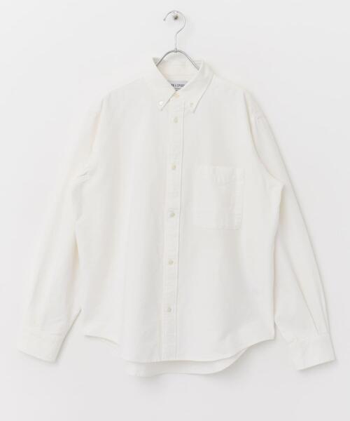 FORK&SPOON（フォークアンドスプーン）の「FORK&SPOON　オックスロングスリーブシャツ（シャツ/ブラウス・メンズ・オフホワイト/ブルー系その他・4/5）」の8枚目の写真