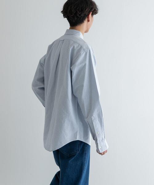 FORK&SPOON（フォークアンドスプーン）の「FORK&SPOON　オックスロングスリーブシャツ（シャツ/ブラウス・メンズ・オフホワイト/ブルー系その他・4/5）」の12枚目の写真