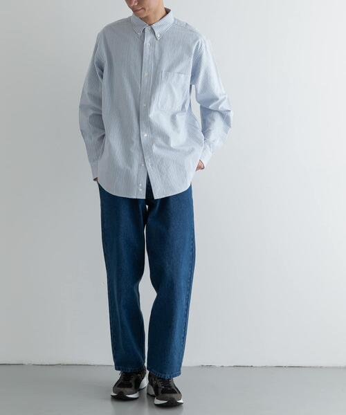 FORK&SPOON（フォークアンドスプーン）の「FORK&SPOON　オックスロングスリーブシャツ（シャツ/ブラウス・メンズ・オフホワイト/ブルー系その他・4/5）」の13枚目の写真