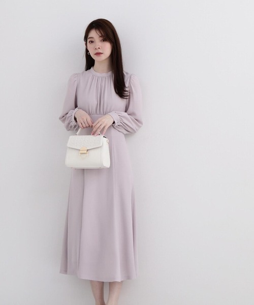 PROPORTION BODY DRESSING(プロポーションボディドレッシング)の「フロントギャザーマーメイドワンピース / 1214140301(ワンピース・レディース・グレー/ブルー・SMALL/MEDIUM)」の4枚目の写真