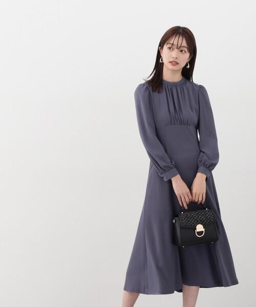 PROPORTION BODY DRESSING(プロポーションボディドレッシング)の「フロントギャザーマーメイドワンピース / 1214140301(ワンピース・レディース・グレー/ブルー・SMALL/MEDIUM)」の11枚目の写真