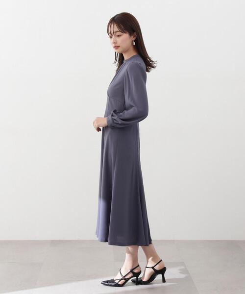 PROPORTION BODY DRESSING(プロポーションボディドレッシング)の「フロントギャザーマーメイドワンピース / 1214140301(ワンピース・レディース・グレー/ブルー・SMALL/MEDIUM)」の13枚目の写真