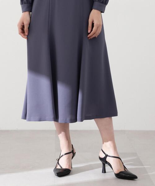 PROPORTION BODY DRESSING(プロポーションボディドレッシング)の「フロントギャザーマーメイドワンピース / 1214140301(ワンピース・レディース・グレー/ブルー・SMALL/MEDIUM)」の17枚目の写真