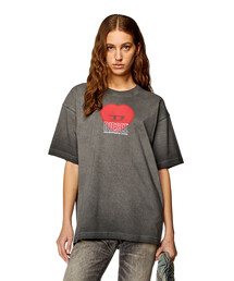 DIESEL オーバーサイズ Tシャツ グレー 半袖　T-BUXT-N4 DIESEL ディーゼル Tシャツ T-Buxt-N4 A13395 0AMDA メンズ 半袖