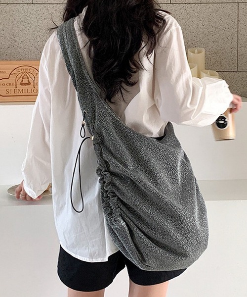 値下げ○CL/LOVE&ROSE総柄デニムギャザーバッグ CL/LOVE&ROSE総柄デニムギャザーバッグ