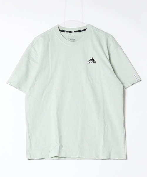 【adidas】センターロゴルーズフィットTシャツ adidas アディダス メンズ 半袖 機能 Tシャツ BYD3S ルーズ