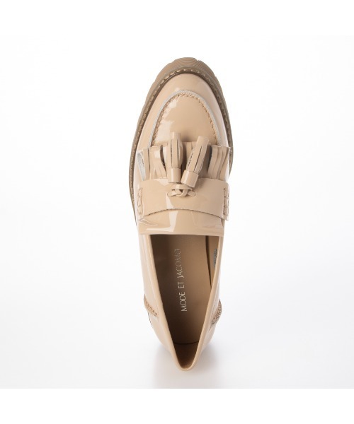 Mode et Jacomo(モードエジャコモ)の「厚底タッセルローファー(ローファー・レディース・ライトブラック/ベージュ系その他2・23cm/22.5cm/24.5cm/23.5cm/24cm)」の5枚目の写真