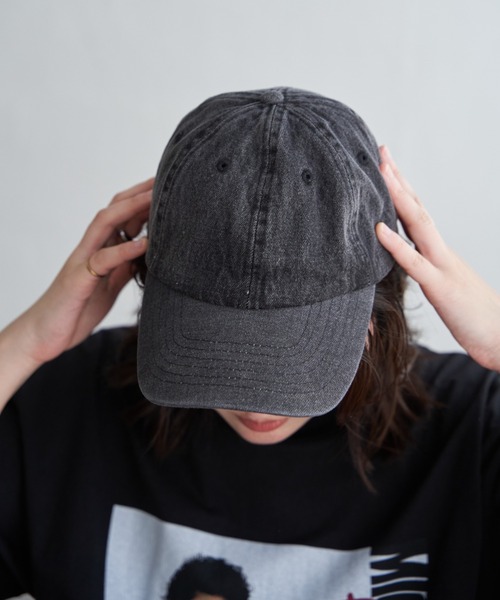 newhattan（ニューハッタン）の「【newhattan】Denim Baseball Cap（キャップ・メンズ・ブラック/ブルー/ダークネイビー・フリー）」の2枚目の写真