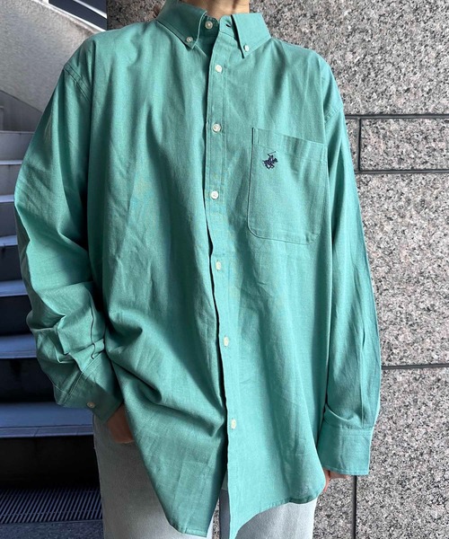 BEVERLY HILLS POLO CLUB(ビバリーヒルズポロクラブ)の「BEVERLY HILLS POLO CLUB / コットンリネンB/D LSシャツ / 4122-3140(シャツ/ブラウス・レディース・オフホワイト/ネイビー/グリーン/ブルー/ブラック・MEDIUM/LARGE/X-LARGE)」の3枚目の写真