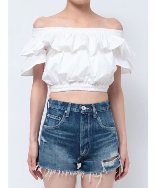 GYDA(ジェイダ)の「フリルオフショルブラウス(シャツ/ブラウス・レディース・オフホワイト/ブラック・FREE)」の12枚目の写真