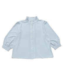 極美品CADUNE シャツ ブラウス フリル衿サックスブルー tomorsha様極美品CADUNE シャツ ブラウス フリル衿サックス