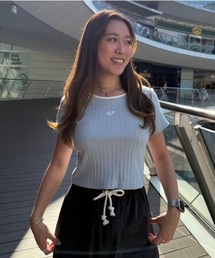 ROXY | RAINBOW MOUNTAIN/ロキシークロップド半袖Tシャツ(Tシャツ/カットソー)