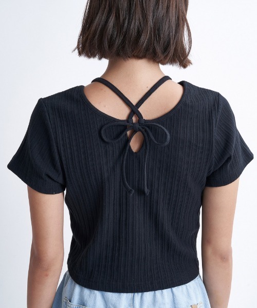 ROXY（ロキシー）の「RAINBOW MOUNTAIN/ロキシークロップド半袖Tシャツ（Tシャツ/カットソー・レディース・ブラック/ホワイト/ブラック系その他・LARGE/MEDIUM/SMALL）」の17枚目の写真