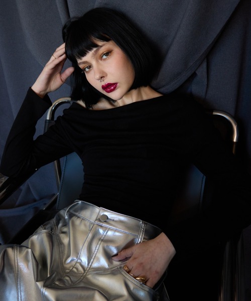 WONEM（ウォンエム）の「ドレープオフショルダートップス（T