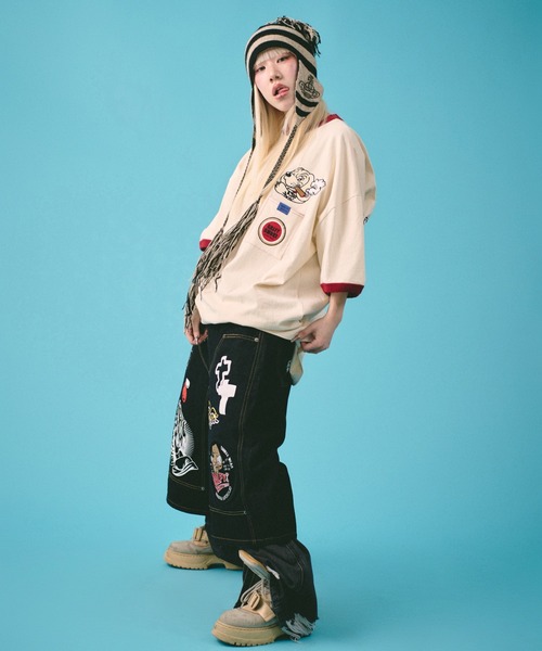 GALFY(ガルフィー)の「GALFY-ガルスモリンガー Tee(Tシャツ/カットソー・メンズ・ホワイト/ブラック・L/XL)」の7枚目の写真