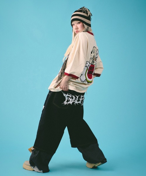 GALFY(ガルフィー)の「GALFY-ガルスモリンガー Tee(Tシャツ/カットソー・メンズ・ホワイト/ブラック・L/XL)」の9枚目の写真