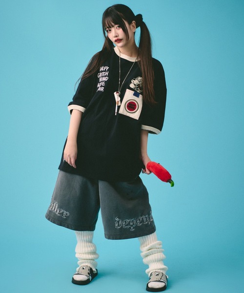 GALFY(ガルフィー)の「GALFY-ガルスモリンガー Tee(Tシャツ/カットソー・メンズ・ホワイト/ブラック・L/XL)」の10枚目の写真
