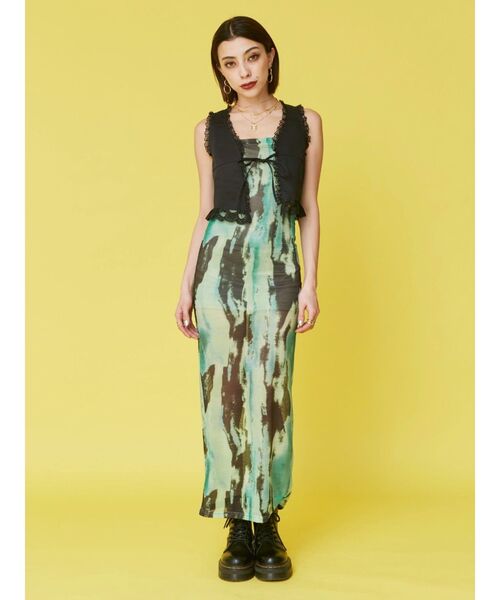 EVRIS(エヴリス)の「レースドッキングベスト(シャツ/ブラウス・レディース・ブラック/ベージュ/ホワイト・FREE)」の9枚目の写真