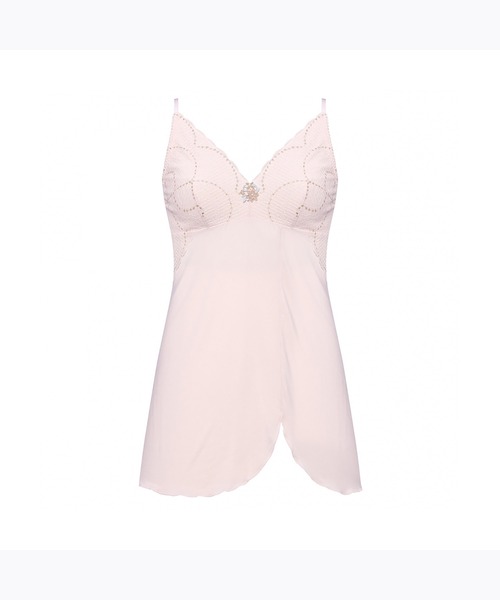 AMOSTYLE BY TRIUMPH(アモスタイルバイトリンプ)の「ミニスリップ マイフラワーAMST1455 M.Slip JX(キャミソール・レディース・ライトピンク/ブルー・L/M)」の1枚目の写真
