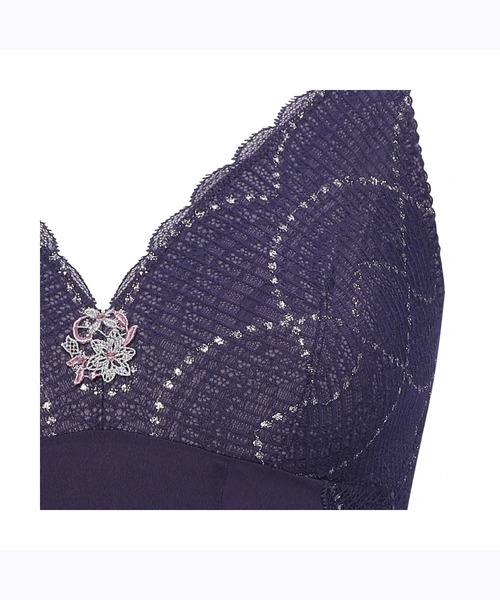 AMOSTYLE BY TRIUMPH(アモスタイルバイトリンプ)の「ミニスリップ マイフラワーAMST1455 M.Slip JX(キャミソール・レディース・ライトピンク/ブルー・L/M)」の3枚目の写真