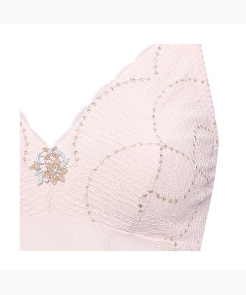 AMOSTYLE BY TRIUMPH(アモスタイルバイトリンプ)の「ミニスリップ マイフラワーAMST1455 M.Slip JX(キャミソール・レディース・ライトピンク/ブルー・L/M)」の4枚目の写真