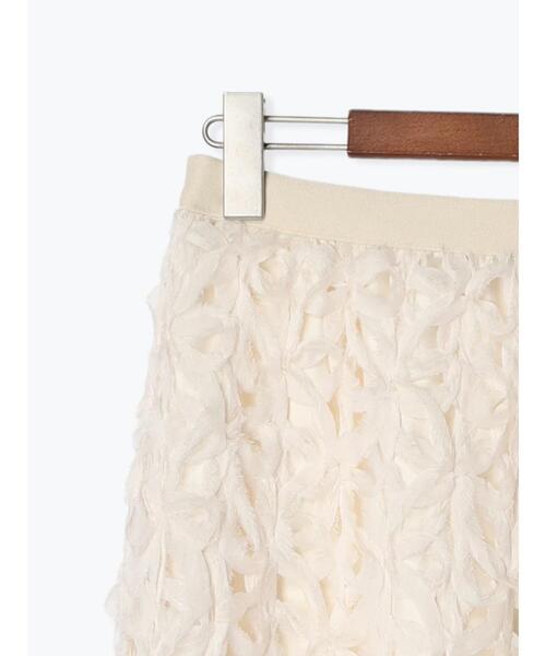 Te chichi（テチチ）の「【Atelier Bloom】フラワーレース風ロングタイトスカート（セットアップ可)（スカート・レディース・オフホワイト・F）」の12枚目の写真