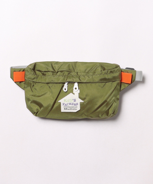 FREDRIK PACKERS（フレドリックパッカーズ）の「FREDRIK PACKERS / KIDS PACKERS キッズパッカーズ FUNNY PACK ファニーパック 子ども キッズ 肩がけ ショルダーバッグ（ボディバッグ/ウエストポーチ・キッズ・レッド/ピンク/パープル/イエロー/ブルー/オリーブ・ONESIZE）」の7枚目の写真