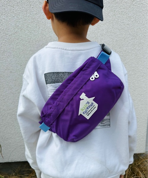 FREDRIK PACKERS（フレドリックパッカーズ）の「FREDRIK PACKERS / KIDS PACKERS キッズパッカーズ FUNNY PACK ファニーパック 子ども キッズ 肩がけ ショルダーバッグ（ボディバッグ/ウエストポーチ・キッズ・レッド/ピンク/パープル/イエロー/ブルー/オリーブ・ONESIZE）」の11枚目の写真