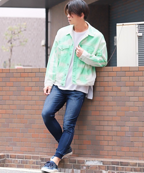 LUXSTYLE（ラグスタイル）の「カットデニムリブジョガーパンツ（デニムパンツ・メンズ・ブルー/インディゴブルー・XL/L/M）」の6枚目の写真