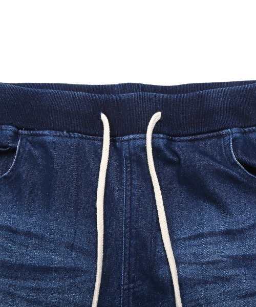 LUXSTYLE（ラグスタイル）の「カットデニムリブジョガーパンツ（デニムパンツ・メンズ・ブルー/インディゴブルー・XL/L/M）」の17枚目の写真