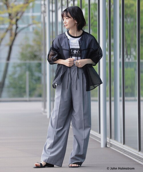 Ray BEAMS(レイビームス)の「GOOD ROCK SPEED × Ray BEMAS / 別注 JOHNHOLMSTROM リンガーTシャツ(Tシャツ/カットソー・レディース・ホワイト/ブラック・ONE SIZE)」の9枚目の写真