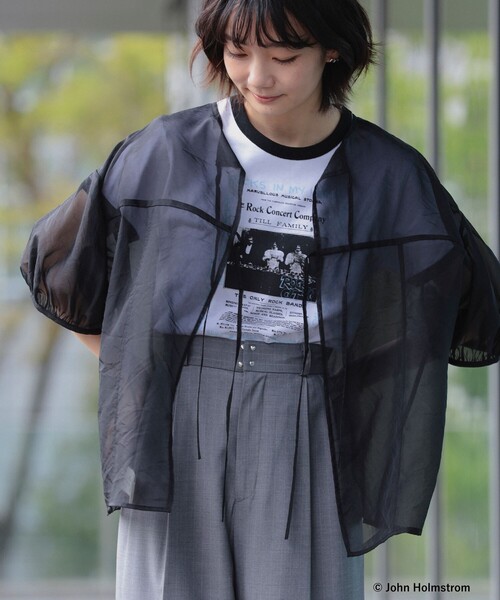 Ray BEAMS(レイビームス)の「GOOD ROCK SPEED × Ray BEMAS / 別注 JOHNHOLMSTROM リンガーTシャツ(Tシャツ/カットソー・レディース・ホワイト/ブラック・ONE SIZE)」の10枚目の写真