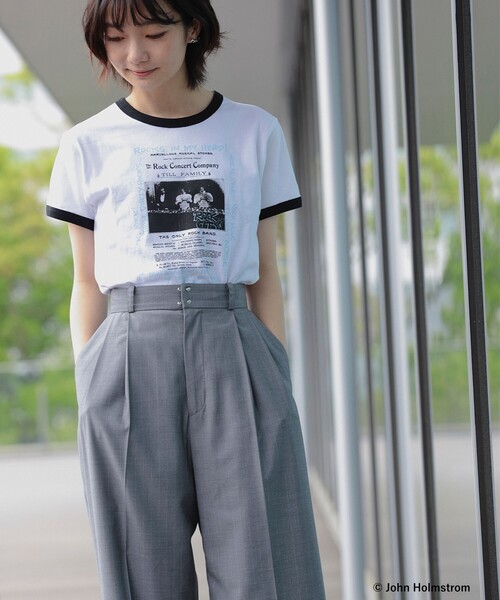 Ray BEAMS(レイビームス)の「GOOD ROCK SPEED × Ray BEMAS / 別注 JOHNHOLMSTROM リンガーTシャツ(Tシャツ/カットソー・レディース・ホワイト/ブラック・ONE SIZE)」の12枚目の写真