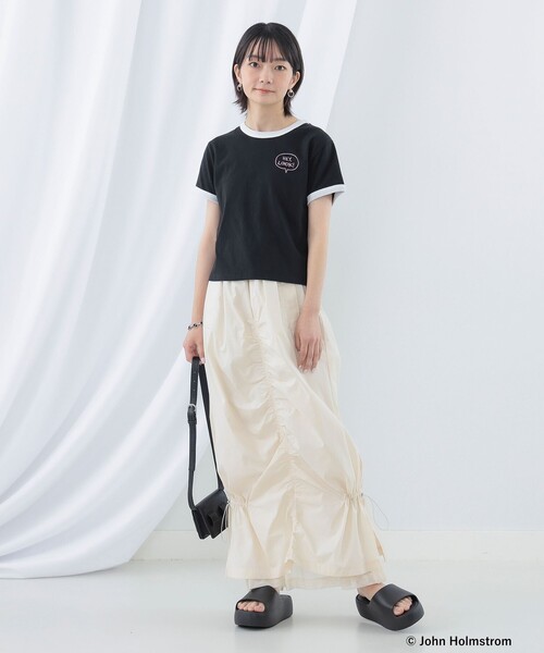 Ray BEAMS(レイビームス)の「GOOD ROCK SPEED × Ray BEMAS / 別注 JOHNHOLMSTROM リンガーTシャツ(Tシャツ/カットソー・レディース・ホワイト/ブラック・ONE SIZE)」の16枚目の写真