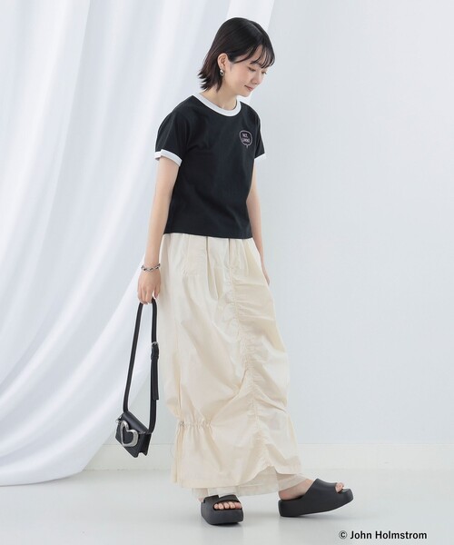 Ray BEAMS(レイビームス)の「GOOD ROCK SPEED × Ray BEMAS / 別注 JOHNHOLMSTROM リンガーTシャツ(Tシャツ/カットソー・レディース・ホワイト/ブラック・ONE SIZE)」の17枚目の写真