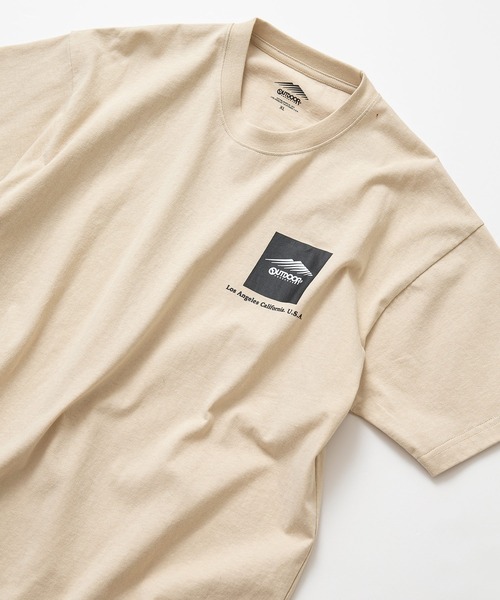 OUTDOOR PRODUCTS(アウトドアプロダクツ)の「【OUTDOOR PRODUCTS/アウトドアプロダクツ】 ヘビーウェイト オーバーサイズ ボックスロゴTシャツ(Tシャツ/カットソー・メンズ・グレイッシュブルー/ベージュ/カーキ/ライトグリーン/ブラック/ホワイト・X-LARGE/LARGE/MEDIUM)」の3枚目の写真