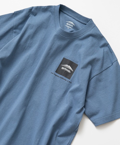 OUTDOOR PRODUCTS(アウトドアプロダクツ)の「【OUTDOOR PRODUCTS/アウトドアプロダクツ】 ヘビーウェイト オーバーサイズ ボックスロゴTシャツ(Tシャツ/カットソー・メンズ・グレイッシュブルー/ベージュ/カーキ/ライトグリーン/ブラック/ホワイト・X-LARGE/LARGE/MEDIUM)」の6枚目の写真