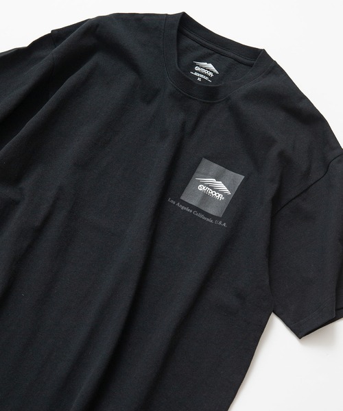 OUTDOOR PRODUCTS(アウトドアプロダクツ)の「【OUTDOOR PRODUCTS/アウトドアプロダクツ】 ヘビーウェイト オーバーサイズ ボックスロゴTシャツ(Tシャツ/カットソー・メンズ・グレイッシュブルー/ベージュ/カーキ/ライトグリーン/ブラック/ホワイト・X-LARGE/LARGE/MEDIUM)」の2枚目の写真