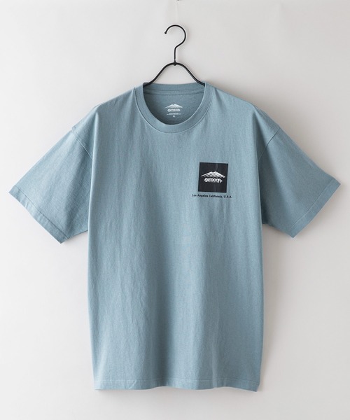OUTDOOR PRODUCTS(アウトドアプロダクツ)の「【OUTDOOR PRODUCTS/アウトドアプロダクツ】 ヘビーウェイト オーバーサイズ ボックスロゴTシャツ(Tシャツ/カットソー・メンズ・グレイッシュブルー/ベージュ/カーキ/ライトグリーン/ブラック/ホワイト・X-LARGE/LARGE/MEDIUM)」の18枚目の写真
