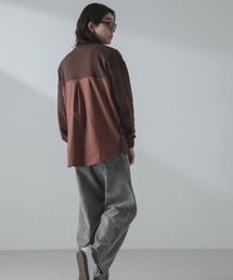 NANO universe | ライトウェイトクルーネックコンビスウェット(スウェット)