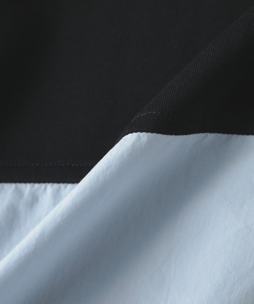 NANO universe(ナノユニバース)の「ライトウェイトクルーネックコンビスウェット(スウェット・メンズ・ブラック/ライトグレー/ブラウン・M/L)」の11枚目の写真