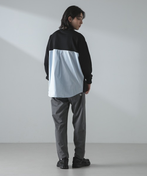 NANO universe(ナノユニバース)の「ライトウェイトクルーネックコンビスウェット(スウェット・メンズ・ブラック/ライトグレー/ブラウン・M/L)」の22枚目の写真