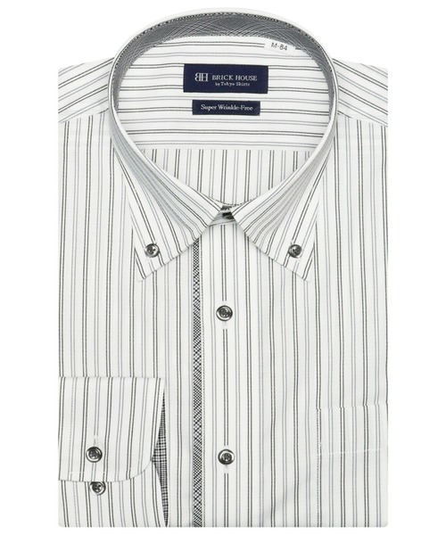 超形態安定ノーアイロン ボタンダウン 長袖ビジネスワイシャツ(ビジネスシャツ)|TOKYO SHIRTS(トウキョウシャツ)