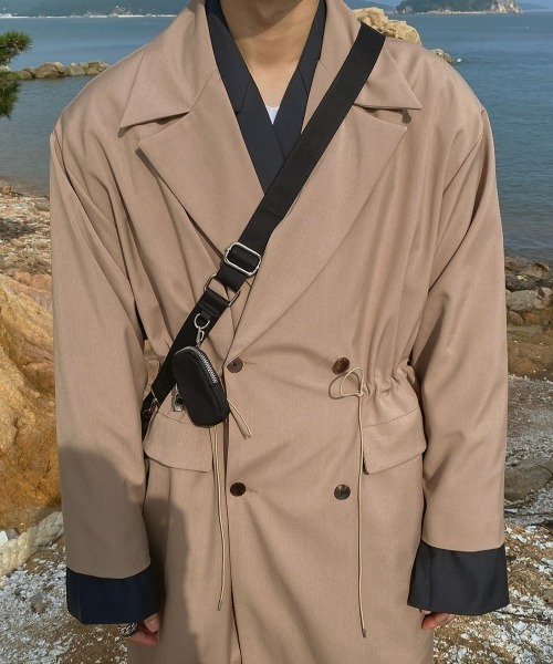 ASCLO(エジュクロ)の「ASCLO Middle Bag(ショルダーバッグ・メンズ・ブラック/アイボリー・FREE)」の5枚目の写真