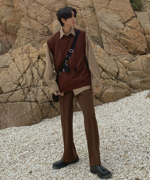 ASCLO(エジュクロ)の「ASCLO Middle Bag(ショルダーバッグ・メンズ・ブラック/アイボリー・FREE)」の3枚目の写真